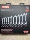 Icon WRSTFM-10 Piece Ratcheting Stubby Flex Head Wrench 10-19MM Metric 57492 New. Price: $95.00.