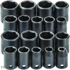 J72230 3/8" Drive Proto 18 Piece Universal Impact Socket Set 6 Pt Sae & Metric New. Price: $137.99.