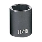 Grey Pneumatic 1022R 3/8" Drive Fractional Standard Impact Socket 11/16 New. Price: $13.84.
