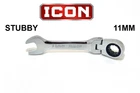 New Icon 11MM Flex Head Stubby Ratcheting Wrench WRSTFM11 Metric 12 Point. Price: $14.95.