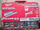 Milwaukee 48-22-9487 47PC 1/2" Drive Ratchet & Socket Set With Packout New. Price: $225.00.