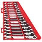 Milwaukee 48-22-9413 Flex Head Ratcheting Sae Combination Wrench Set 15 Pc New. Price: $240.99.