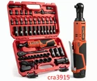 Cordless 3/8" Electric Ratchet Wrench Set, 40FT-LBS, Variable Speed, 52PCS New. Price: $99.99.