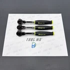 Snap-on Tools Hi Viz 3PC 1/4" 3/8 & Bit Drive Swivel Head Ratchet Set FHCNF72 New. Price: $549.95.