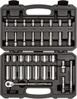Tekton 3/8 Inch Drive 6-POINT Socket And Ratchet Set, 34-PIECE (1/4-1 In.) New. Price: $159.99.