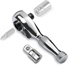Horusdy 1/4-INCH Stubby Ratchet Wrench Set, Chrome Alloy 90-TOOTH Reversible New. Price: $16.09.