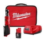 Milwaukee 2457-21 3/8-IN Cordless M12 Lithium-ion Ratchet Kit Open. Price: $113.89.