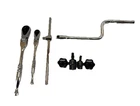 Husky 3/8 In & 1/2 Drive Flex Head Ratchet Set W/ 6 Accessories Open. Price: $139.99.