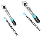 Duratech Drive Extendable Ratchet 90-TOOTH Quick-release With Cushion Handle New. Price: $26.99.