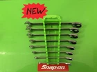 Snap-on Tools Ratcheting Combination Wrench Set Sae Reversible Flank Drive Plus New. Price: $400.00.