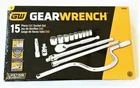 Gearwrench 15PC Professional Socket Ratchet Set 3/8" Dr Sae Fully Polished 80690 New. Price: $51.99.