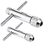 Joutyfor 2PCS Ratchet Handle Tap Wrench, Adjustable Bar Silver New. Price: $33.11.