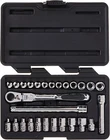 Gearwrench 27PC 1/4" Pass-thru 6PT Sae/metric Socket Tool Set 891427 New. Price: $86.52.