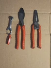 Milwaukee 3PC Tool Lot: 9" Linemans, 7-IN-1 Strippers, Mini Ratchet Hvac Elect! Used. Price: $75.00.