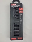 Icon Triple Square Impact Bit Socket Set 3/8 In. Drive 9 Pc. S2 Steel New. Price: $29.99.