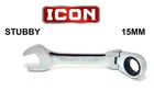 New Icon 15MM Flex Head Stubby Ratcheting Wrench WRSTFM15 Metric 12 Point. Price: $27.95.