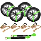 Trekassy 6PACKS Ratchet Car Tie Down Tire Straps For Trailers Truck Max 10000LBS New. Price: $88.90.