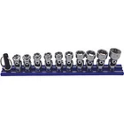 10PC Dual Drive And Spring Loaded Stubby Universal Socket Set - Metric 6PT New. Price: $162.46.