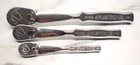 Armstrong Tools Usa 3PC Full Polish Chrome Ratchet Set, 1/4, 3/8, 1/2" Drive Used. Price: $199.99.