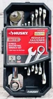 Husky Bite 8-PIECE Sae Ratcheting Wrench Set 5 Arc Swing New. Price: $43.99.