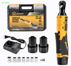 3/8" Cordless Ratchet Wrench Set, 12V, Batteries, 40 Ft-lbs, 7 Sockets New. Price: $53.99.