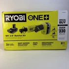 Ryobi One+ 18V Hp Brushless Cordless 3/8 In. High Speed Ratchet Kit With 2X4AH New. Price: $179.87.