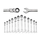 12-PIECE 8-19MM Metric Flex-head Ratcheting Wrench Set, Professiona... Fast Ship New. Price: $58.67.