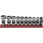 9PC Dual Drive And Spring Loaded Stubby Universal Socket Set Sae 12-POINT New. Price: $118.65.