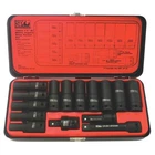 Sp Tools 15-PIECE Metric 6-POINT, 1/2 In. Drive Deep Impact Socket Set New. Price: $70.21.