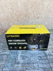 Litekon Cordless Electric Snow Shovel 40V W/ 2BATTERYS&CHARGER New Open Box. Price: $145.95.
