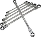 Metric 12 Sizes Extra Long Gear Ratcheting Wrench Set, 8MM-19MM, Made Silver New. Price: $76.88.