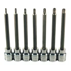 Pc. Extra Long Tamper-resistant Star Bit Socket Set 13776 Atd Silver New. Price: $31.50.