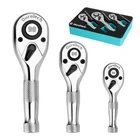 Duratech 3PCS Stubby Ratchet Wrench Set 1/4" 3/8" 1/2" Dr Socket 90-TOOTH New. Price: $38.99.