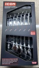 New Icon Metric Professional Large Reversible Ratchet Wrench Set WRRM-6 57992. Price: $170.00.