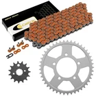 Drive Chain And Sprockets Kit Fits Suzuki GSX750F Katana 1998-2006 / Orange New. Price: $50.00.