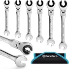 Duratech 6-PIECE Ratcheting Wrench Set W/open Flex-head Metric W/organizer Bag New. Price: $105.99.