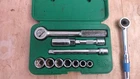 Sk 94512 3/8" Drive, 6 Point, Standard Sae Socket Set W Extra Rachet Case Used. Price: $34.00.