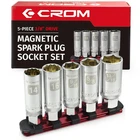 Magnetic Spark Plug Socket Set - 5 Piece 3/8" Drive Removal Tool, ... New. Price: $47.99.