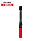 Milwaukee 48-22-9200 1/4" Drive Click Torque Wrench 40-200 In-lb Adjustable Tool New. Price: $210.99.