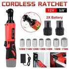 3/8'' Electric Cordless Ratchet Right Angle Wrench Impact Power Tool 2 Battery New. Price: $34.59.