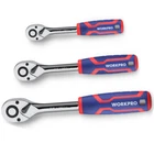 Workpro 3PCS 1/4" 3/8" 1/2" Reversible Ratchet Set Quick-release Wrench New. Price: $30.99.