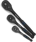 3-PIECE Drive Ratchet, 1/4", 3/8", 1/2" 90-TOOTH Quick-release Wrench, New. Price: $57.52.