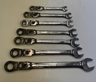 Craftsman 7PC Sae Locking Flex Ratcheting Wrench Set 42400 Sears Tools Usa Used. Price: $179.99.