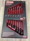 Icon Ratcheting Wrench Set Anti Slip Grip WRAS-7 Piece Sae Sealed New. Price: $88.99.