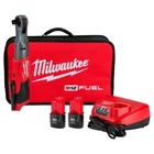 Milwaukee M12 Fuel Lithium-ion Brushless Cordless Ratchet, Battery Kit New. Price: $350.35.