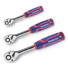 Workpro 3PCS Reversible Ratchet Set 1/4" 3/8" 1/2" Quick-release Wrench New. Price: $30.99.