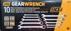 Gearwrench - 86958 10 Pc, 90T, Sae, Comb Ratcheting Set With Rack New. Price: $80.00.