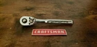 Craftsman 72T 1/4 Inch Dr Quick Release Ratchet Handle - CMMT86721 Full Polish New. Price: $11.50.