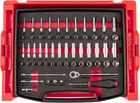 58-PIECE 1/4" Drive Socket Set With Ratchet, Drawer & Rack Organizer New. Price: $249.99.