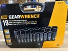 Gearwrench 84934N 19 Piece 1/2" Drive 6 Point Sae Deep Impact Socket Set New. Price: $99.99.